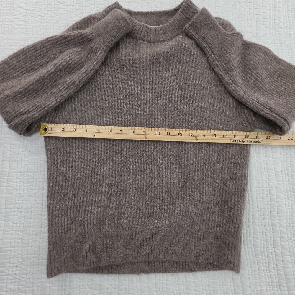 Everlane Alpaca Cocoon Crew Sweater Womens S Gray NWOT Oversized Wool Blend - Picture 9 of 14